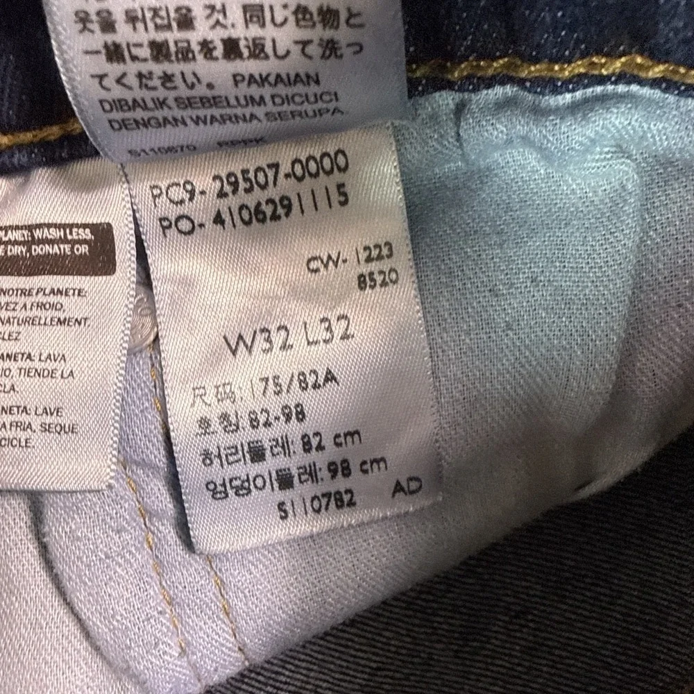 Levis‎ 502 32x32 Regular Taper Mens Jeans Medium Wash Blue Denim